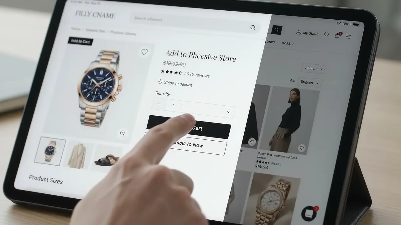 Ejemplo conceptual de Web y e-commerce